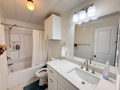 Clean modern bathroom with tub and vanity